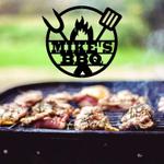 personalized bbq grilling sign spatula and carving fork grilling tools home kitchen decor smoker sign birthday xmas gift 0