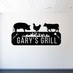 personalized bbq metal sign grilling sign bbq barbecue sign smokehouse farnhouse decor 0