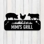 personalized bbq metal wall art sign custom barbecue patio sign for outdoor home decor bbq grill metal sign and perfect gift for dad 0