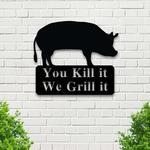 personalized bbq sign grill sign barbecue sign outdoor kitchen backyard decor 0