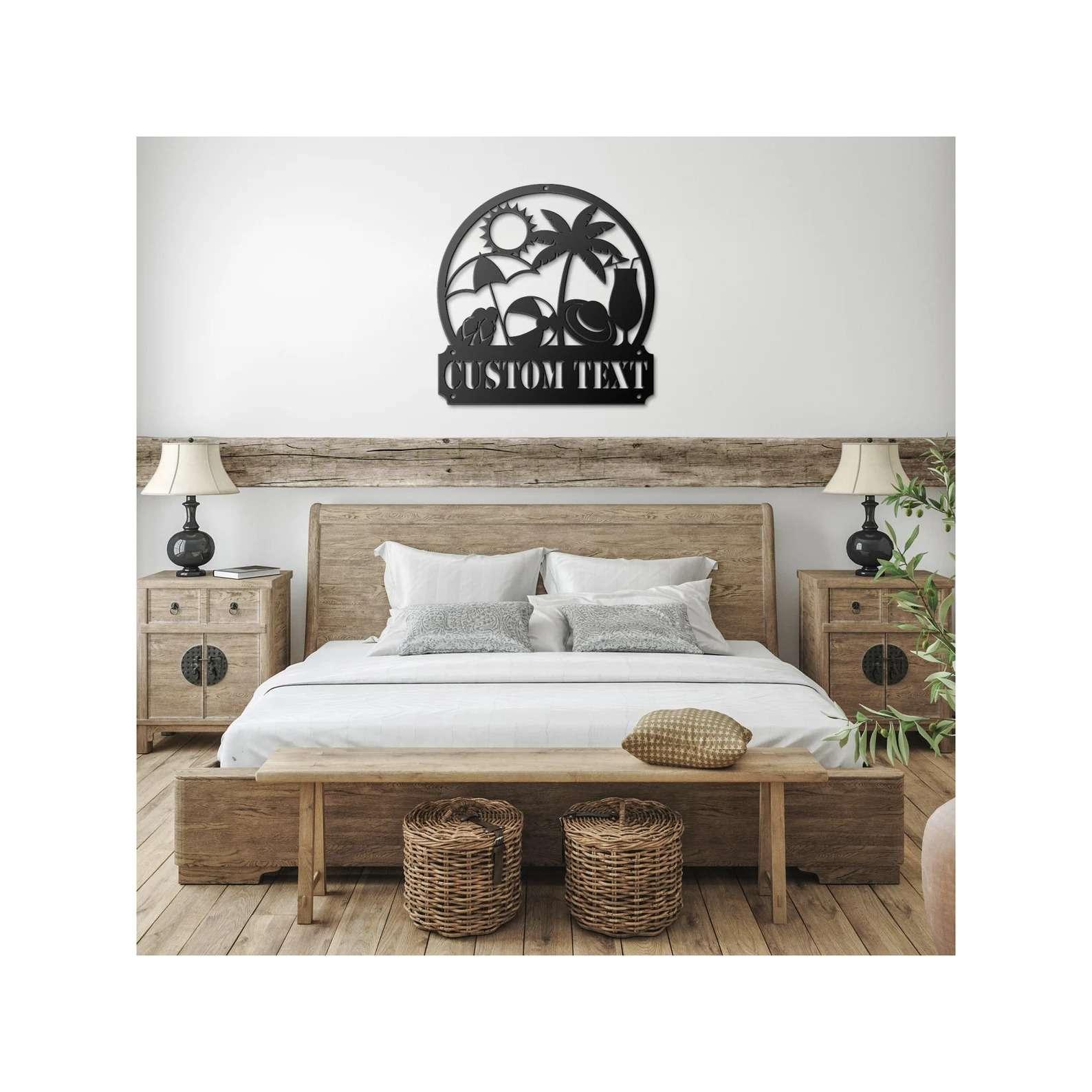 Personalized Beach House Sign Pool Metal Wall Art Poolside Poolhouse Sign Beach House Decor Home Decoration 3 personalized beach house sign pool metal sign poolside poolhouse sign beach house decor home decoration 3