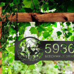 personalized beagle address custom metal sign 2