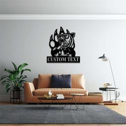 personalized bear paw address sign grizzly bear claw wildlife house number plaque custom metal sign 4