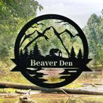 personalized beaver sign camp sign outdoor beaver lover gifts beaver camping enthusiast dad gifts fathers day gifts 0