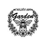 personalized bee floral garden decorative custom metal sign 0