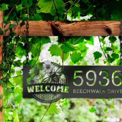 personalized beehive honey farm bee farm address sign custom metal signs 2