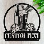 personalized beer bar sign brewing gifts brewery sign beer lover sign husband gifts dad gifts 0