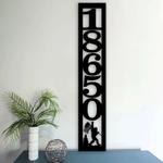personalized bigfoot american flag address sign vertical house number plaque custom metal sign 0