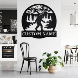 personalized bigfoot decor custom metal signs 1
