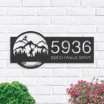 personalized bigfoot sasquatch wild life forest address sign house number plaque custom metal sign 0