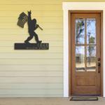personalized bigfoot with us flag sign bigfoot sasquatch custom metal sign outdoor sign housewarming gifts 0