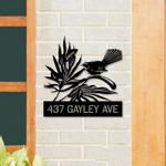 personalized bird address sign custom metal signs 0