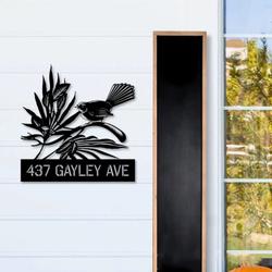personalized bird address sign custom metal signs 1