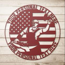 personalized blacksmith and anvil welder custom metal sign 3