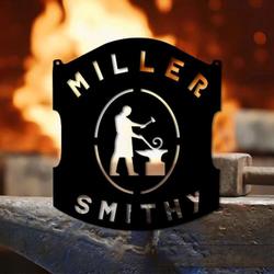 personalized blacksmith vintage smithy sign for men custom metal sign 2