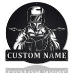 personalized blacksmith welder welding shop custom metal sign 0