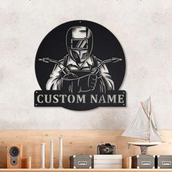 personalized blacksmith welder welding shop custom metal sign 1