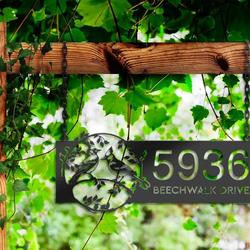 personalized blue jay bird couple address sign custom metal signs 2
