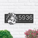 personalized blue jay birds couple address sign custom metal signs 0