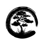 personalized bonsai tree enso circle yoga studio home decor custom metal sign 0