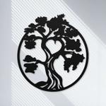 personalized bonsai tree minimalist meditation room yoga studio home decor custom metal sign 0