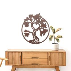personalized bonsai tree minimalist meditation room yoga studio home decor custom metal sign 1