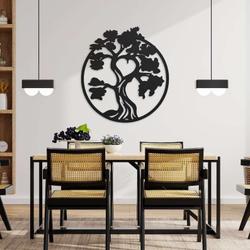personalized bonsai tree minimalist meditation room yoga studio home decor custom metal sign 3