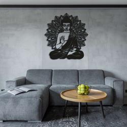 personalized buddha mandala yoga studio home decor custom metal sign 2