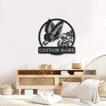 personalized butterfly garden decorative custom metal sign 0