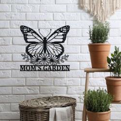 personalized butterfly garden sunflower decorative custom metal sign 2