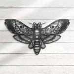 personalized butterfly skull emo goth skeleton butterfly witch decorative garden custom metal sign 0