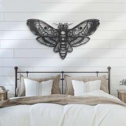 personalized butterfly skull emo goth skeleton butterfly witch decorative garden custom metal sign 2