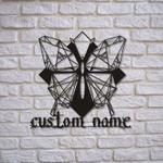 personalized butterfly tattoo sign tattoo studio sign tattoo shop decor custom metal signs 0