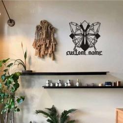 personalized butterfly tattoo sign tattoo studio sign tattoo shop decor custom metal signs 2