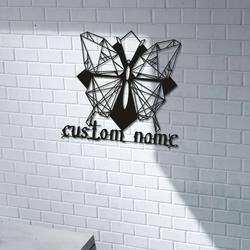 personalized butterfly tattoo sign tattoo studio sign tattoo shop decor custom metal signs 6