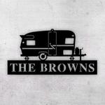 personalized camper rv decor motorhome custom metal sign 0