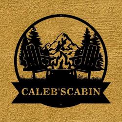 personalized campfire cabin camping custom metal sign 2