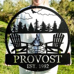 personalized campfire sign camper decor fire pit sign camping gifts outdoor enthusiast gifts for him gifts for her decor cabin 1