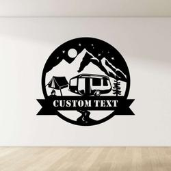personalized campfire sign camper van sign camping lover sign outdoor sign camping gifts 2