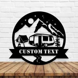 personalized campfire sign camper van sign camping lover sign outdoor sign camping gifts 3