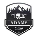 personalized camping caravan custom metal sign 0