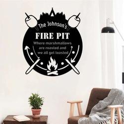 personalized camping fire pit sign where marshmallow are roasted an funny camping quote custom metal sign 1