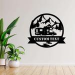 personalized camping truck class c sign camper sign happy camper sign gift for camping lover 0