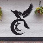 personalized celestial lady phoenix yoga studio home decor custom metal sign 0