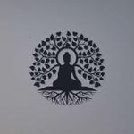 personalized chakra buddha yoga studio home decor custom metal sign 0