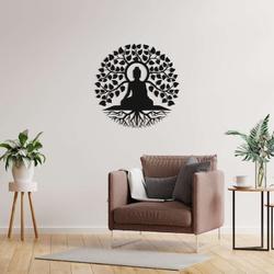 personalized chakra buddha yoga studio home decor custom metal sign 3