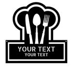 personalized chef funny ruler of the kitchen restaurant address custom metal sign 0