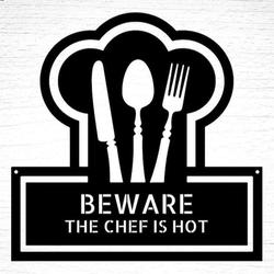 personalized chef funny ruler of the kitchen restaurant address custom metal sign 1