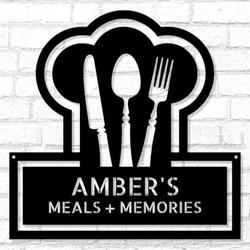 personalized chef funny ruler of the kitchen restaurant address custom metal sign 4