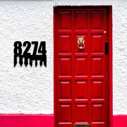 personalized chess style address sign house number plaque custom metal sign 1